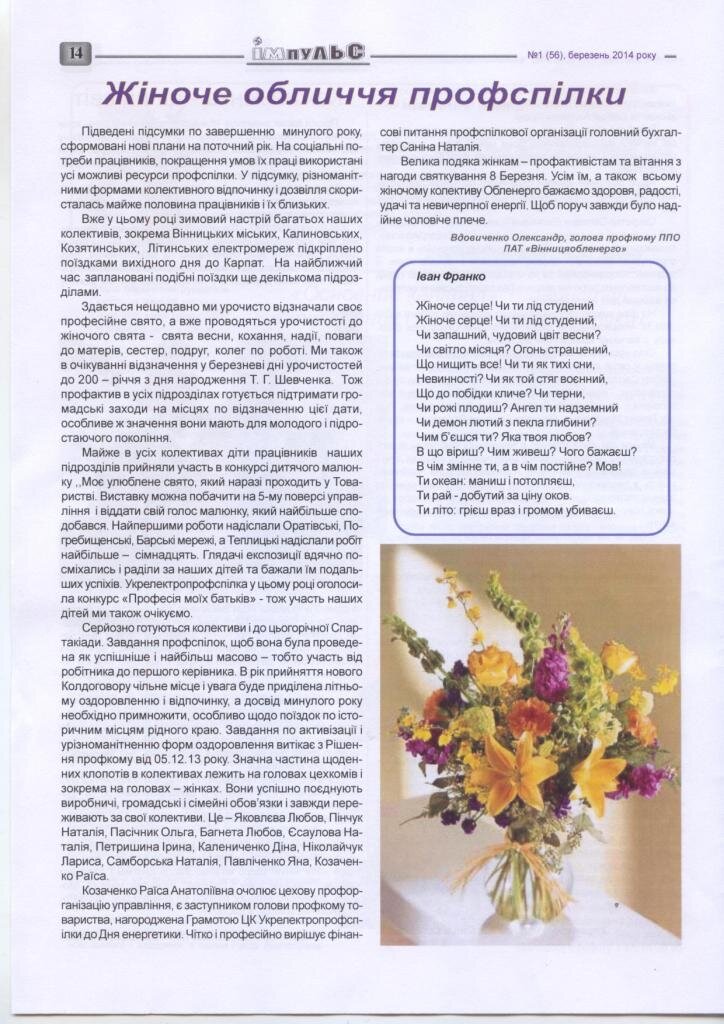 АТ «Вінницяобленерго» – personal account, transmit meter readings, call center 0 (800) 217-217 Випуск №1 _13