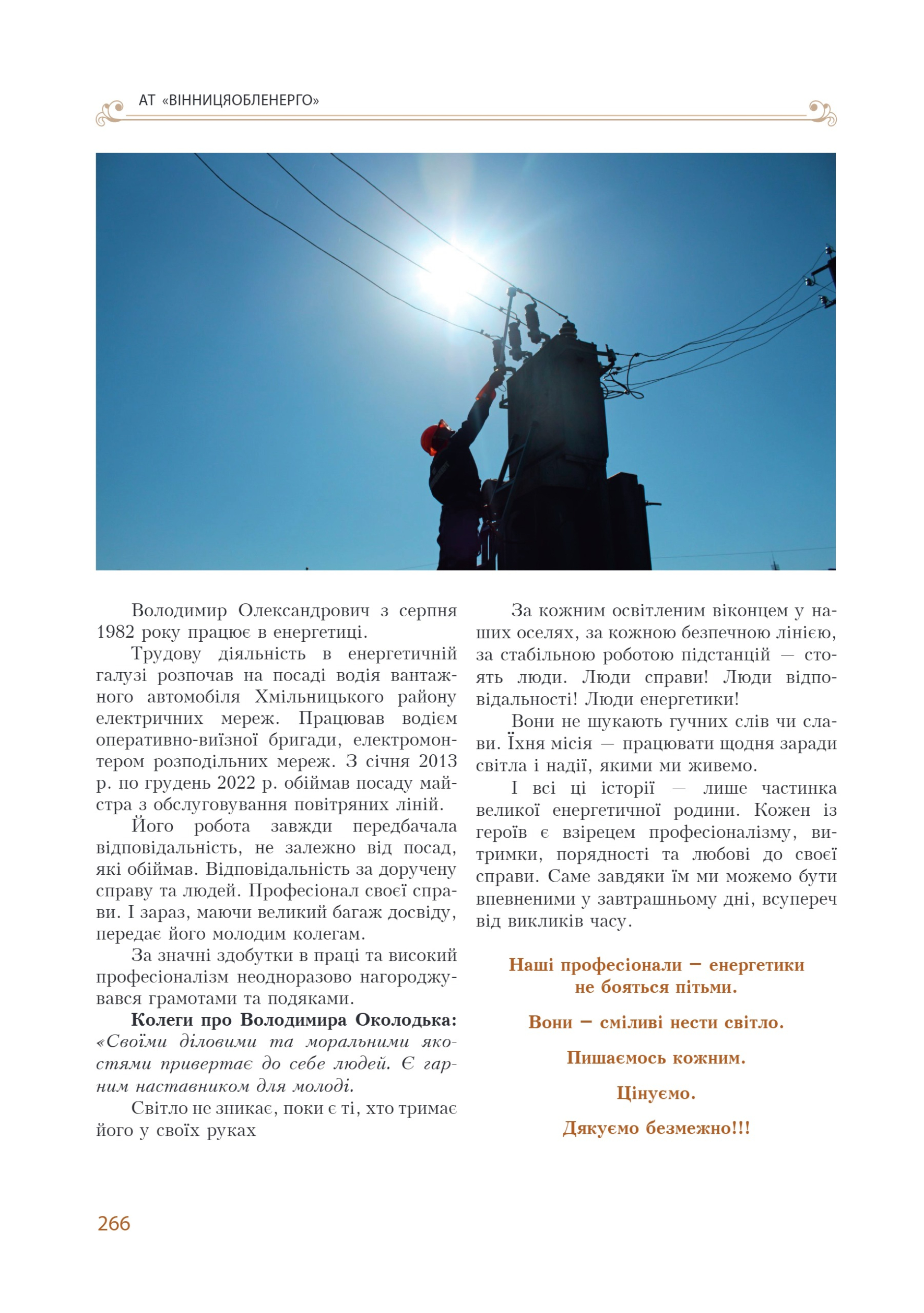 АТ «Вінницяобленерго» – personal account, transmit meter readings, call center 0 (800) 217-217 Цитадель світла частина 2_27